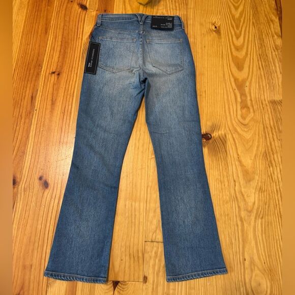 NWT Veronica Beard Carly Kick Flare High Rise Blue Jeans Womens Sz 25 Clearwater - Picture 15 of 15